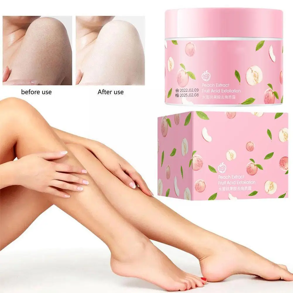 

Peach Exfoliating Cream Deep Cleaning Face Body Scrub 140ml Cream Extract Ge Fruit Face Peach Acid Exfoliating Q3L5