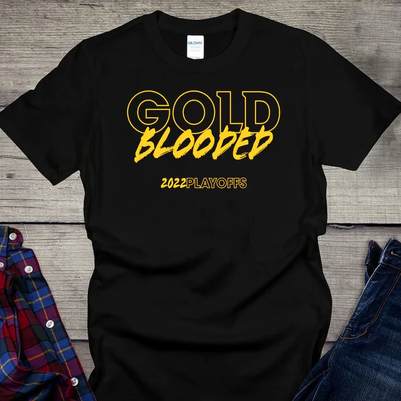 

Gold Blooded 2022 Playoffs T-Shirt Warriors Gold Blooded Shirt Warriors 2022 Playoffs Shirt Warriors Yellow Shirt