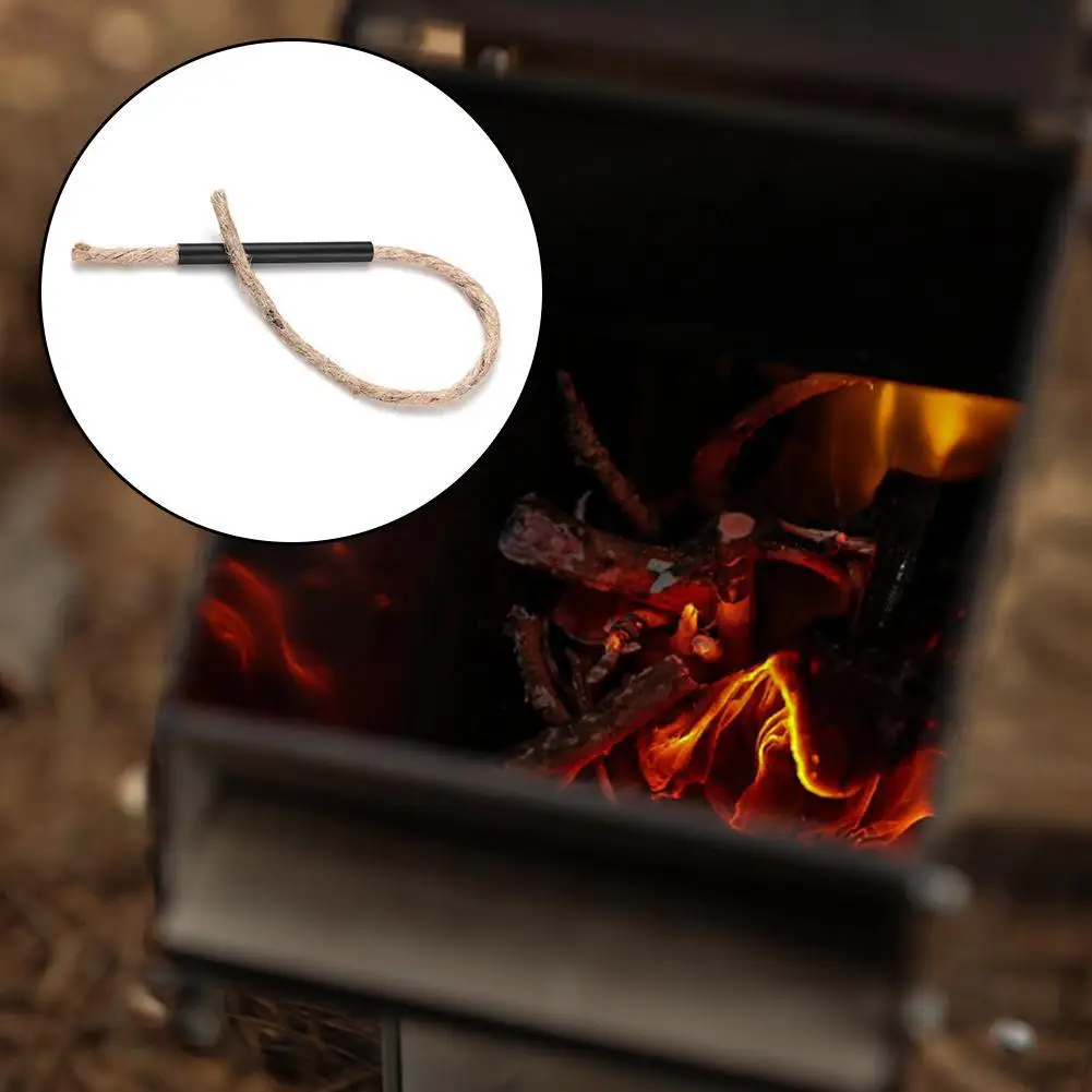 Веревка Kindling для барбекю уличный шнур из пеньковой веревки с ручкой фитиль