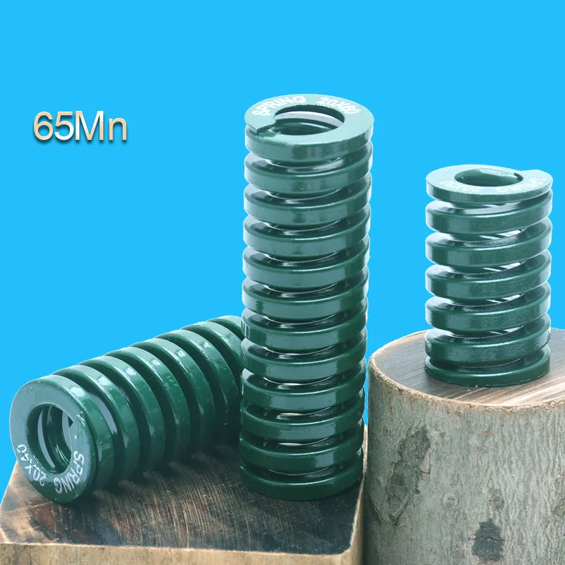 

1PCS Mould Die Spring Outer Dia 30mm Inner Dia 15mm Green Long Light Load Stamping Compression Mould Die Spring Length 25-300mm