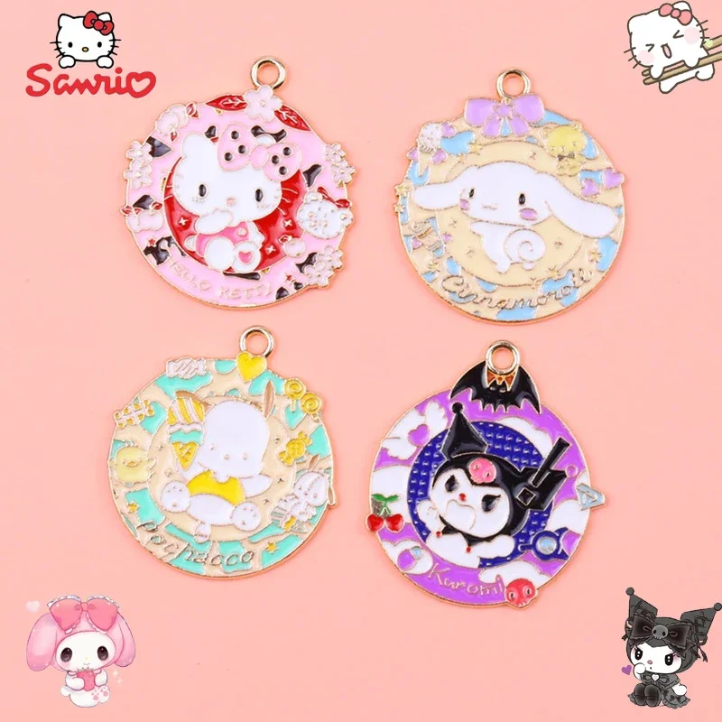 Sanrio аниме очаровательный поросенок маленький медвежонок серьги ожерелье