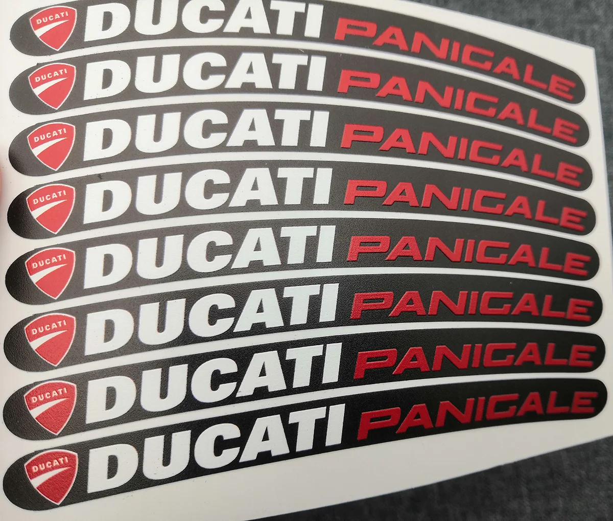 8 X Ducati Panigale мотоциклетные колеса наклейки комплект полос ламинированные для 696 748