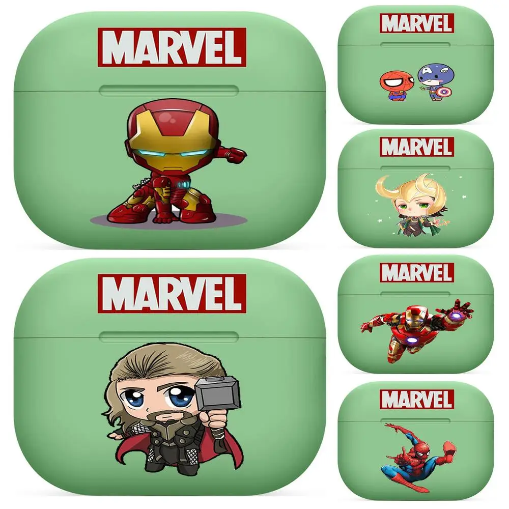 

HD Marvel For Airpods pro 3 case Protective Bluetooth Wireless Earphone Cover Air Pods airpod case air pod cases green 1 2