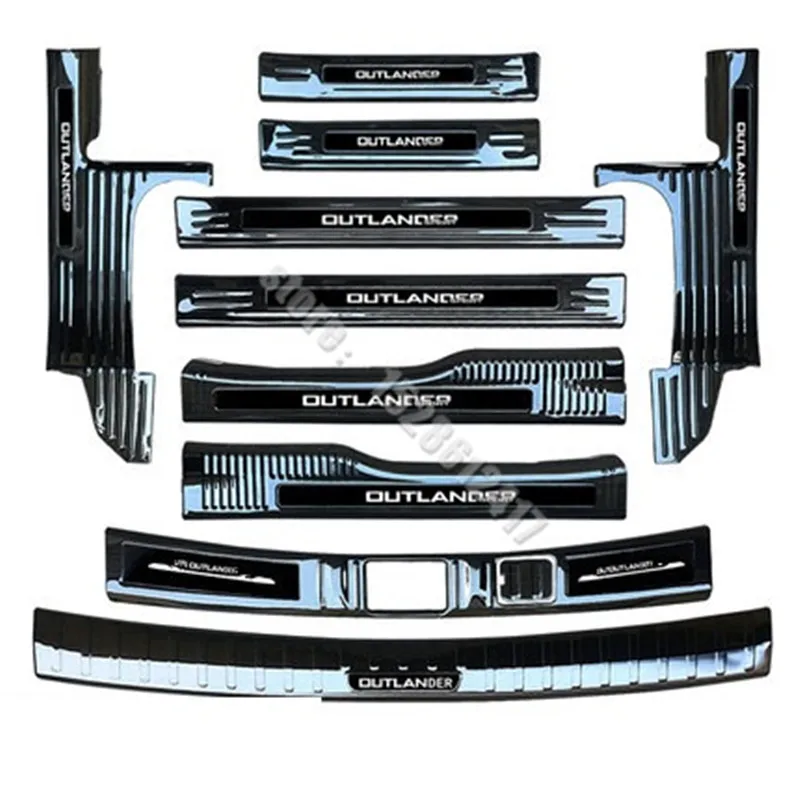

Стайлинг автомобиля для Mitsubishi Outlander 2016-2020 защита заднего бампера из нержавеющей стали Накладка на порог/подоконник двери