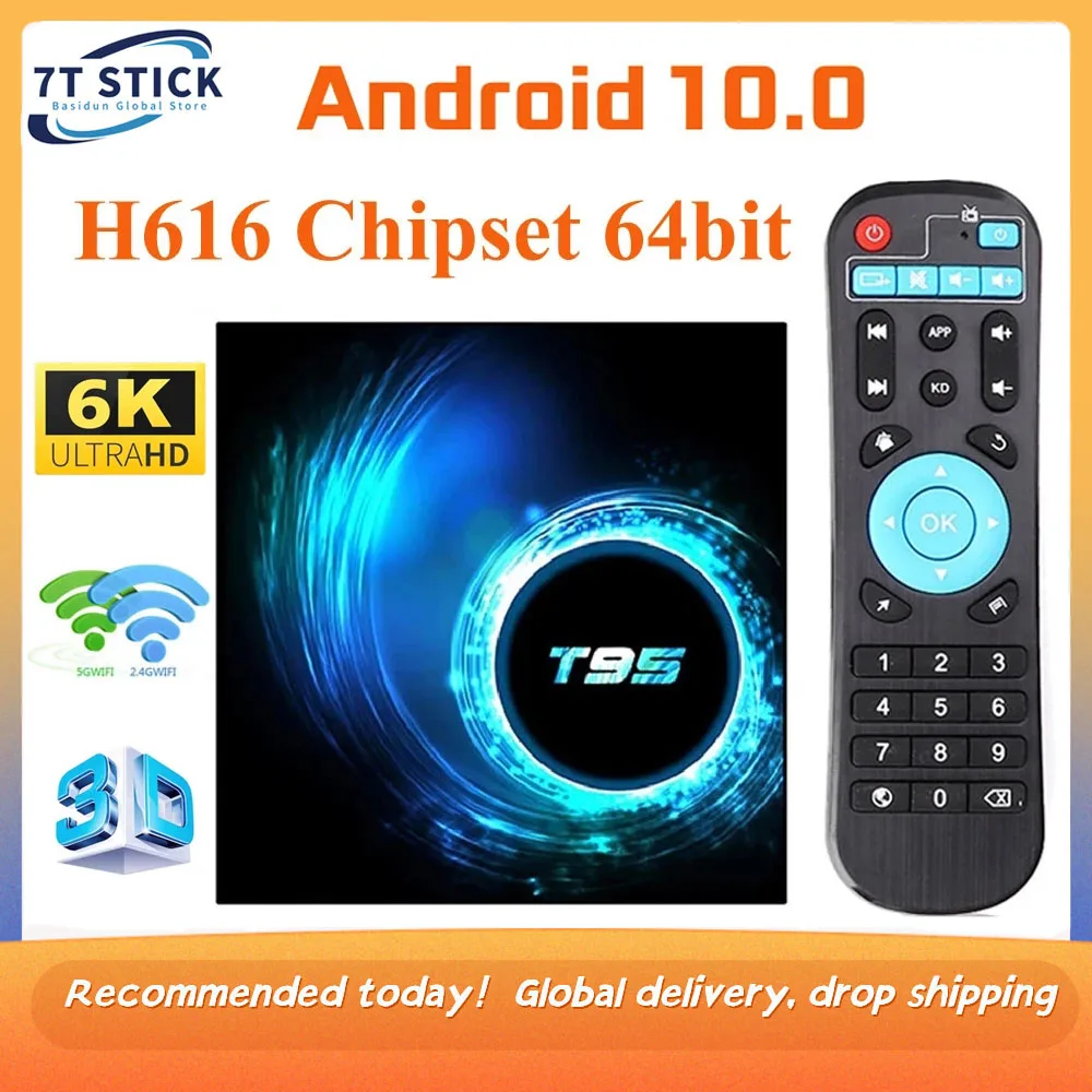 Оригинальная ТВ-приставка T95 на Android bluetooth 5 0 2 4g и телефон Wi-Fi 128g 3D Voice16g 32 ГБ 64 4k