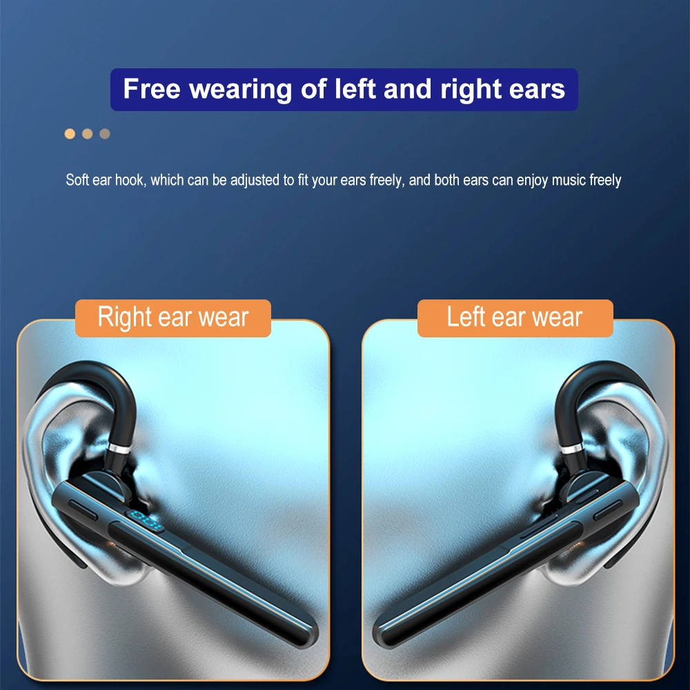 Бизнес Беспроводная гарнитура Handsfree Наушники для обоих правого левого уха