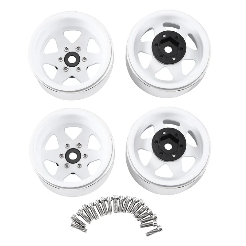 

4pcs Deep Dish Offset -8.9mm Metal 1.9" Beadlock Wheel Rim Hub for 1/10 RC Crawler Car TRAXXAS TRX4 Axial SCX10 90046 UTB18
