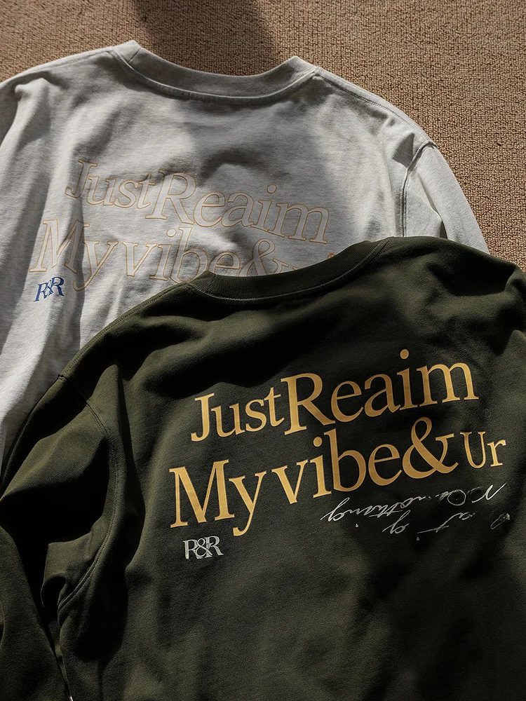 Rr23aw контрастного цвета с лозунгом из чистого хлопка принтом в стиле ретро