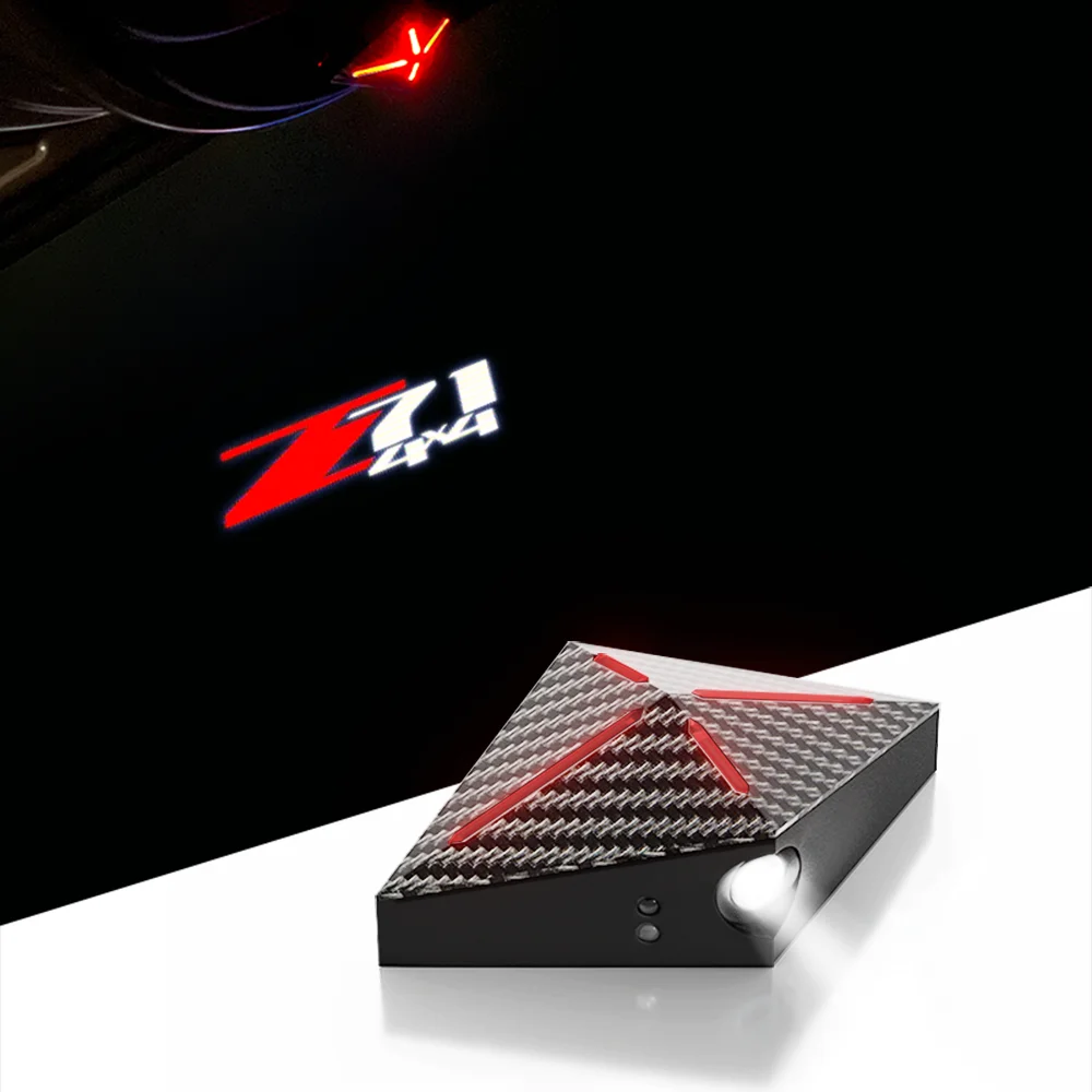 

for Chevrolet z71 suburban colorado silverado s10 z71 4x4 off road 2pcs Car door welcome warning light accessories