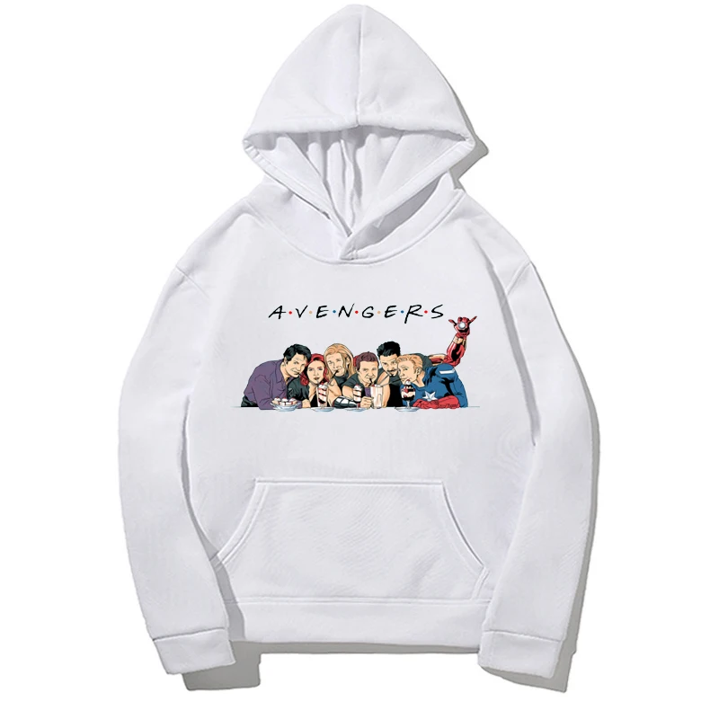 

Disney Fashion Marvel women Hooded 2021 Avengers Spring Autumn women Casual Hoodies Sweatshirts Lady Solid Color Pockets Tops
