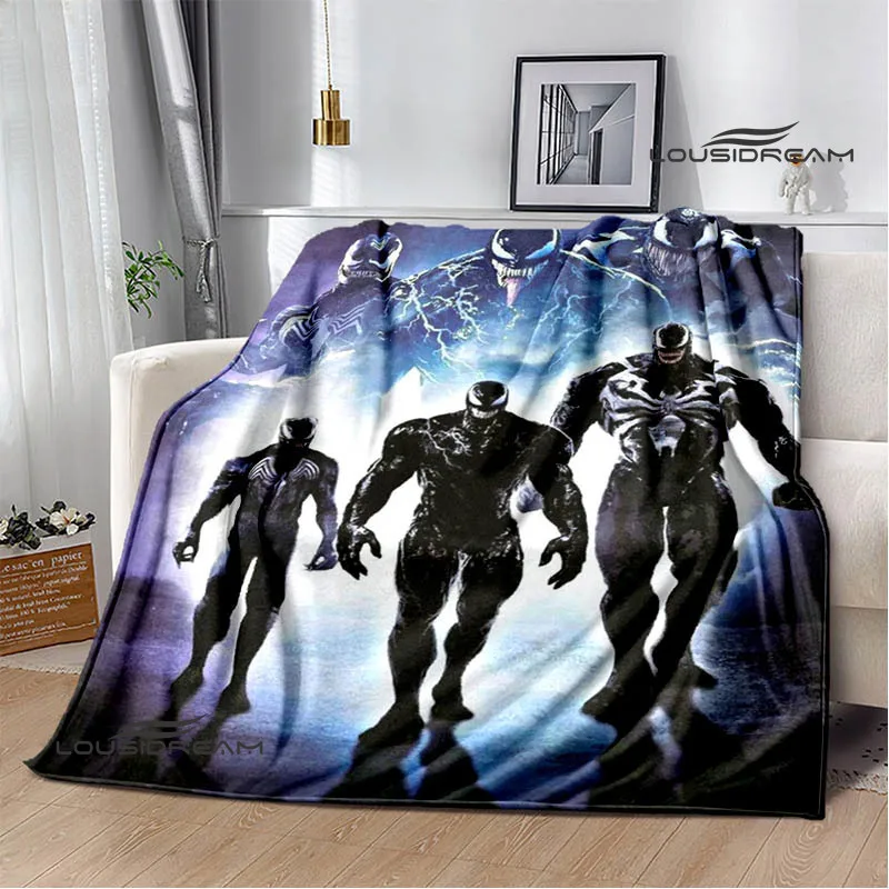 Одеяло с принтом Веном из мультфильма одеяло для пикника фланелевые одеяла