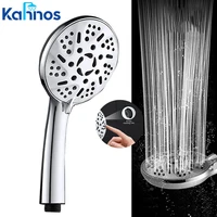 silver 9 mode adjustable shower head bathroom massage handheld high pressure filter shower head water saving shower head
