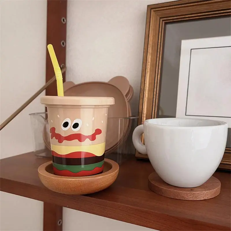 Деревянные подставки для напитков 6 шт. деревянные забавные чашек милые