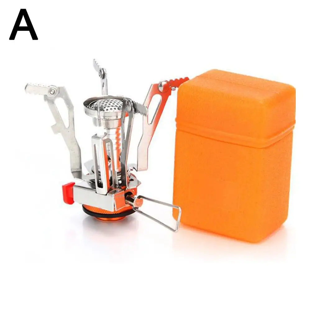 Складная уличная плита сверхлегкая мини-газовая из сплава для кемпинга пешего