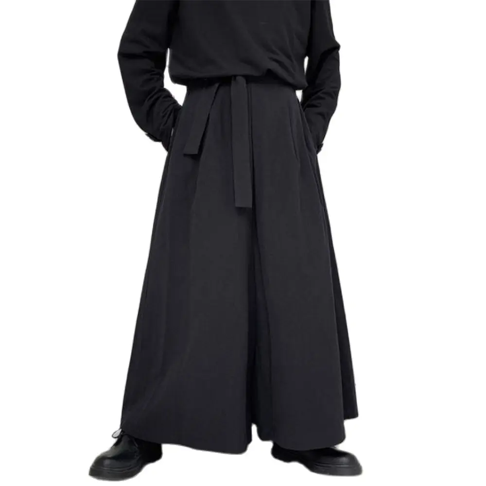 

Новинка весна-осень 2021, модные супер свободные брюки в стиле хип-хоп, черные брюки большого размера, мужские прямые широкие брюки 28-39 в стиле хип-хоп