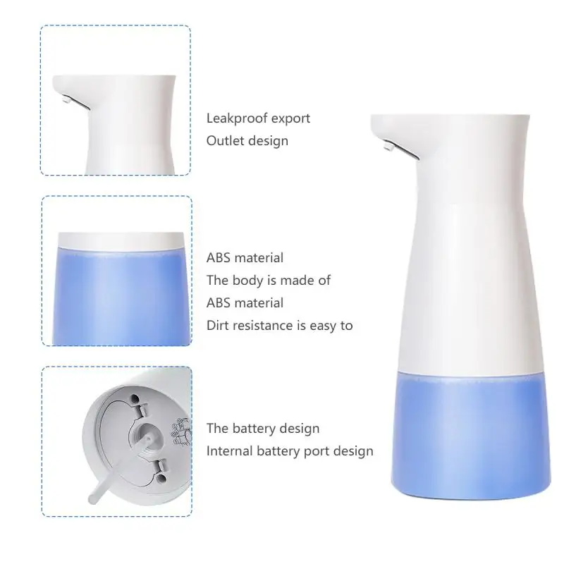 

Foam Machine Automatic Induction Usb Smart Leakproof Smart Home Liquid Soap Dispenser White Waterproof Portable Foam Dispenser