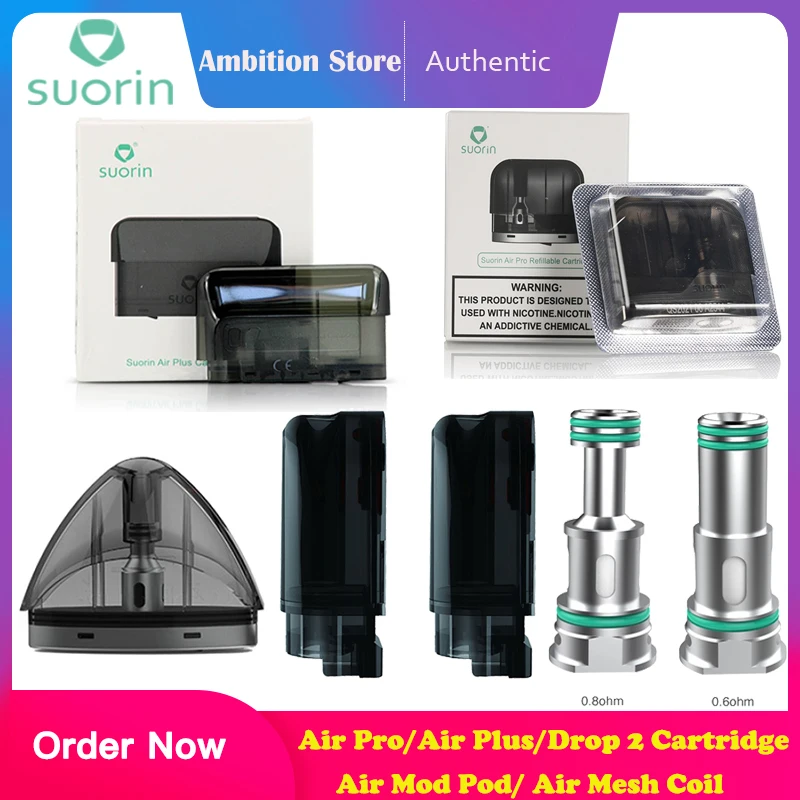 Suorin Air Plus /Air Pro Mod Pod с сетчатой катушкой/Suorin Drop 2 замена оригинального картриджа |