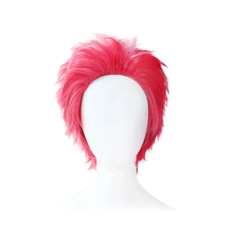 Аниме Demon Slayer: Kimetsu no Yaiba - Akaza Косплей Костюм Топы Брюки Жилет с париком для мужчин