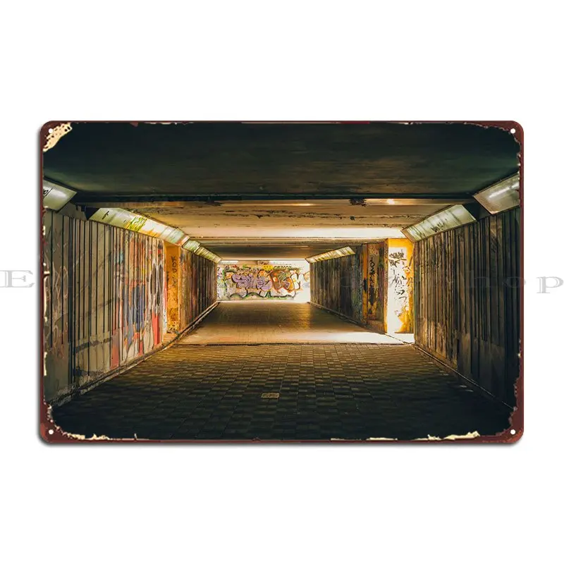 

Tunnel Metal Plaque Rusty Club Living Room Customize Plaques Tin Sign Poster