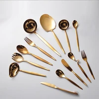 party luxury cutlery set organizer box kitchen breakfast fork spoon knife set complete stainless spoon platos vajilla tableware