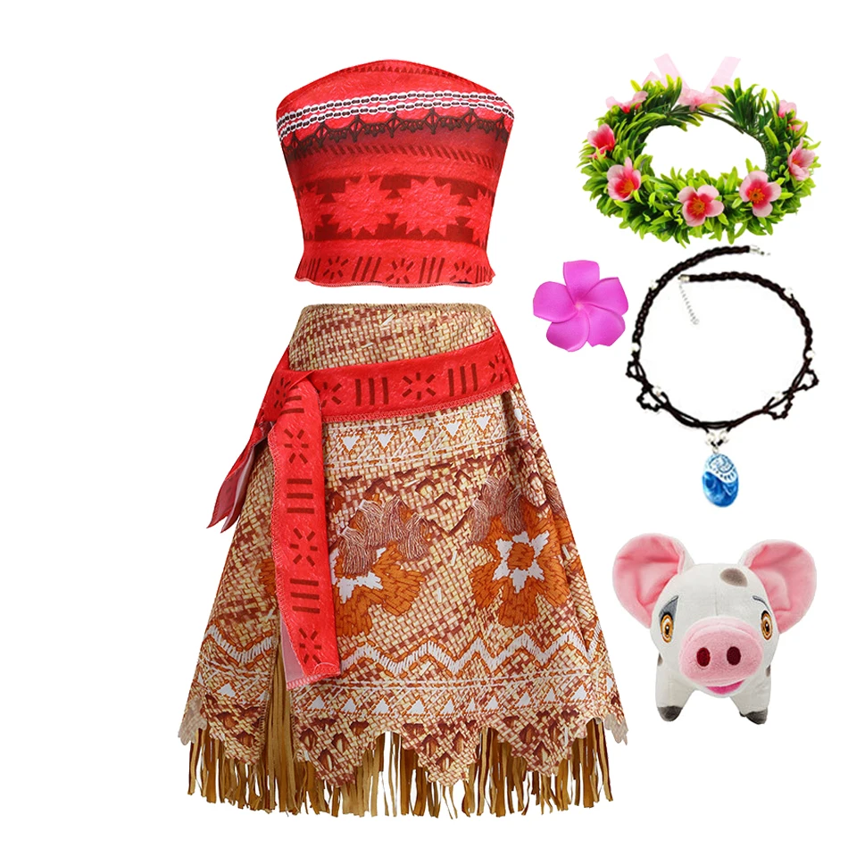 Фэнтезийное платье с кисточками Моаны Вайаны