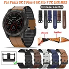 Ремешок силиконовый для наручных часов Garmin Fenix 7 7X 6 6X Pro 5 5XPlus 3HR, быстросъемный браслет для смарт-часов, 26 22 мм