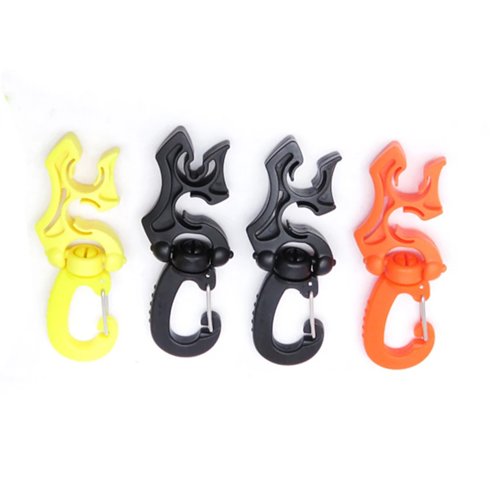 

Holder Double Hose Holder Durable Easy Snap Design Foldable For Gauges For Regulators Nylon Orange Rotatable Yellow