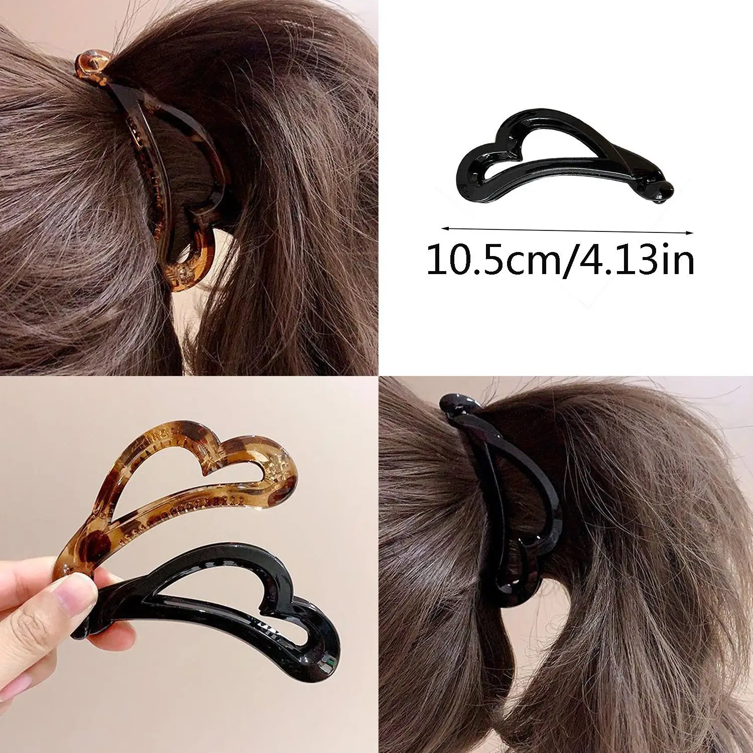 Прозрачные заколки для волос пластиковые зажимы-бананы женский инструмент