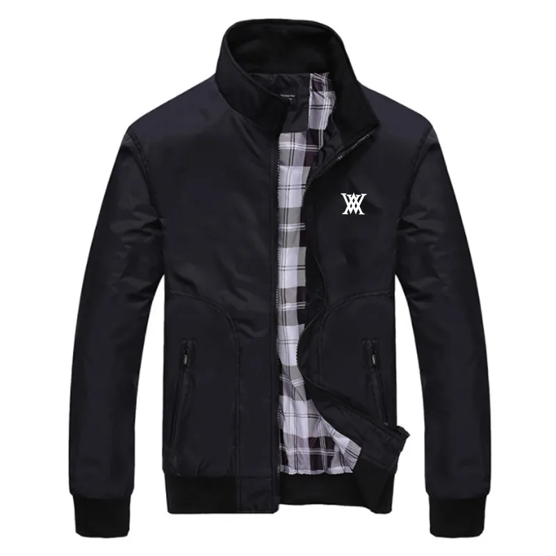 

2022 Spring Mens Golf Jackets golf wear Casual Sport Stand Collar Long Sleeve Zipper Coats Men's jacket Male Golf men's clothes