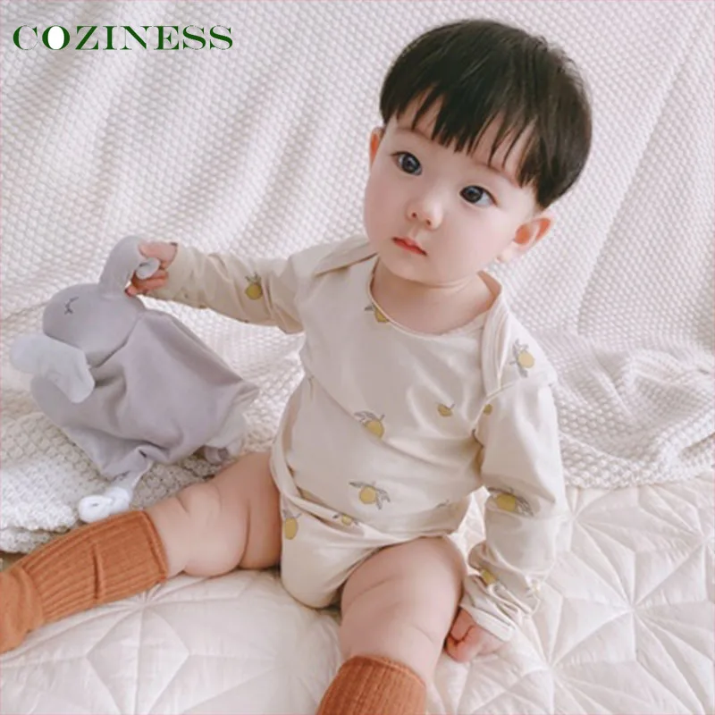 

Baby Romper Spring Long Sleeve Unisex Baby Triangle Rompers Danish Style Newborn Jumpsuit Kids Soft Skin Friendly Sleep Clothing