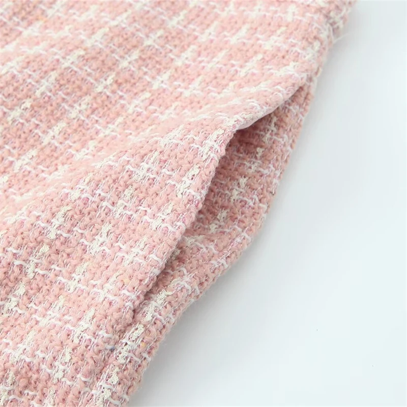 KEYANKETIAN 2024 осенне-зимние новые женские твидовые шерстяные шорты в клетку офисные