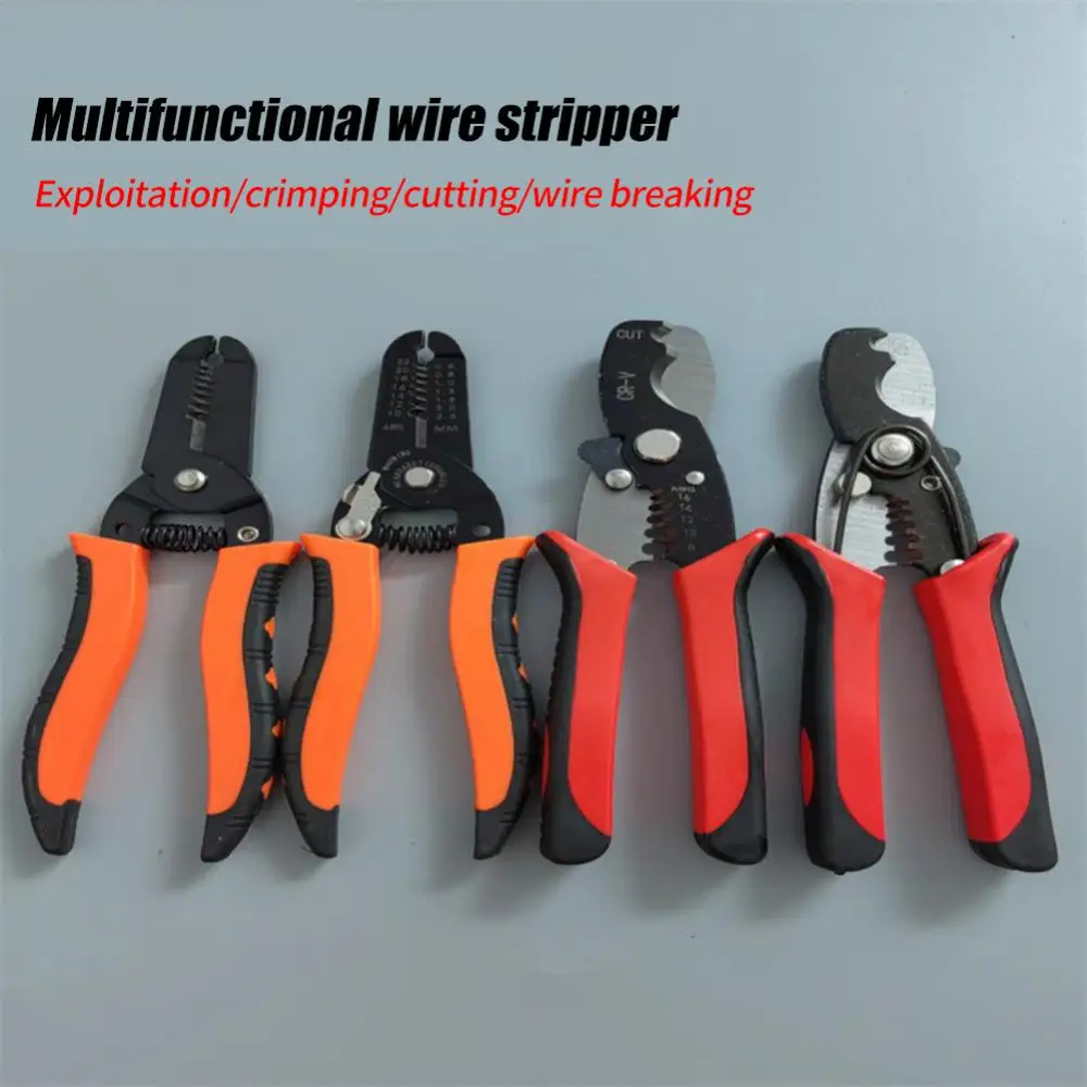 

Обжимные Щипцы из нержавеющей стали, Мультитул для зачистки проводов, кольцевой обжимной инструмент для электрика, пилинг, инструмент для з...