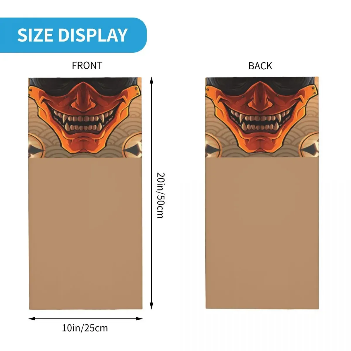 Бандана Oni Samurai для мужчин и женщин шейный платок с защитой от УФ-лучей