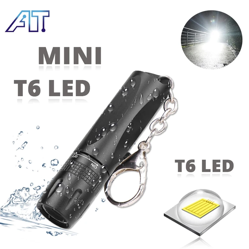 

Super Bright Led Flashlight Mini Waterproof Penlight Torch T6 Lamp Bead Powered by AA Battery Suitable for Outdoor Camping Use