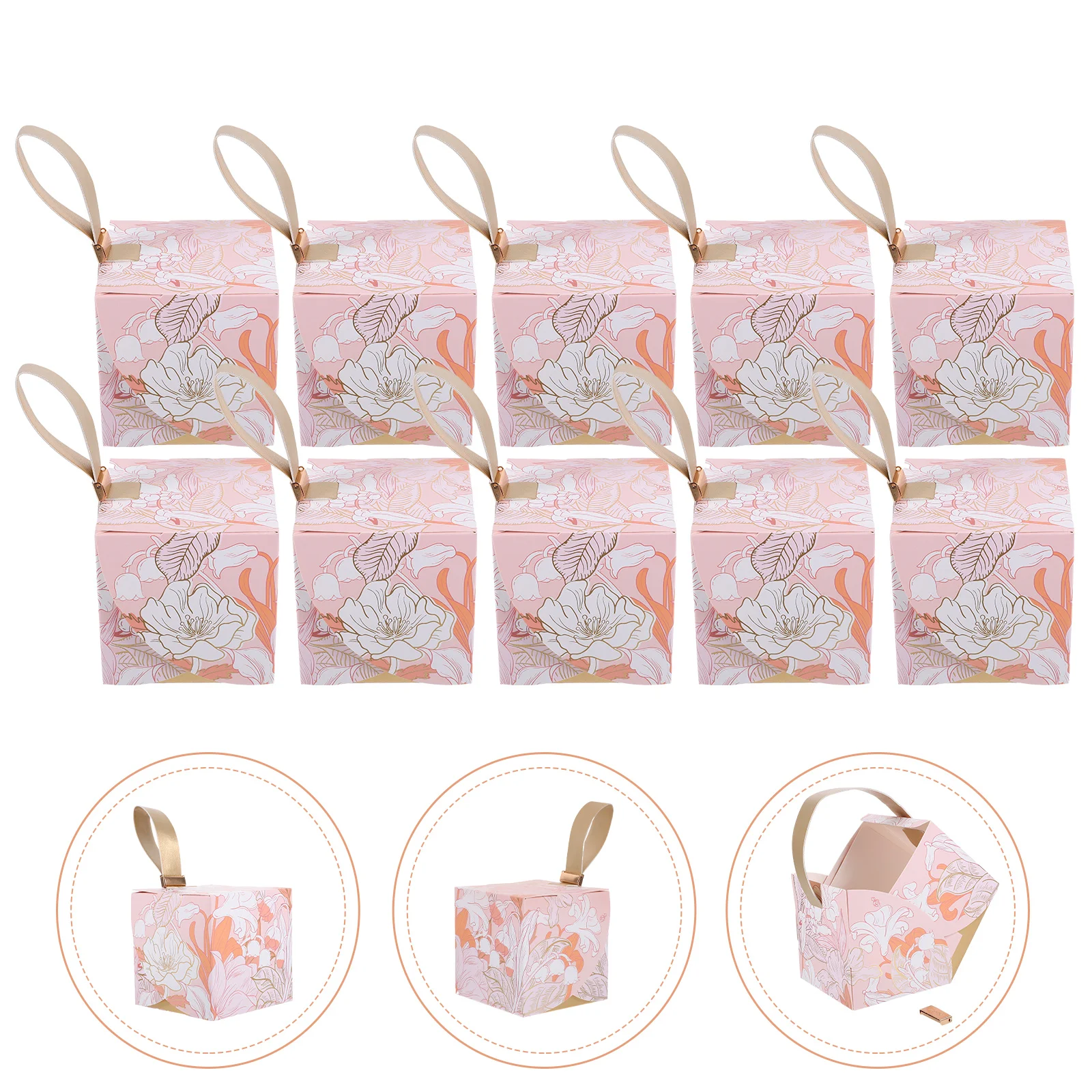 

10 Pcs Candy Box Acondicionador Mori Department Wedding Decoration Paper