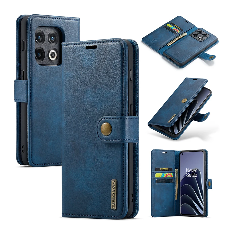 

2in1 Magnetic Leather Wallet Flip Case For OnePlus 11 DG.Ming Removable Phone Cover for OnePlus 10Pro 10R Ace Holder Book fundas