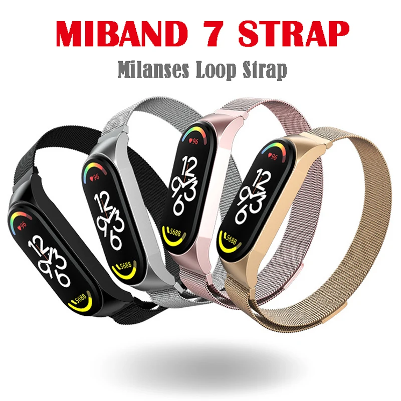 

Браслет из нержавеющей стали для Xiaomi Mi Band 7, ремешок для metel, чехол из поликарбоната для mi band 7, браслет для Xiaomi Mi Band 7
