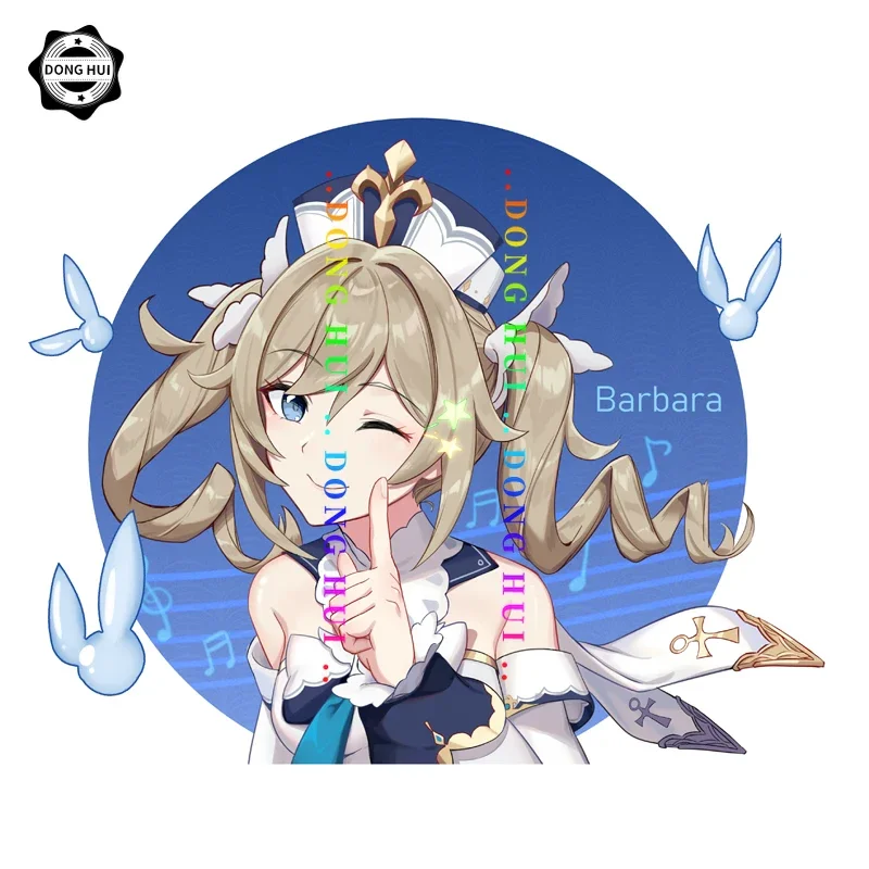 Yae Mikov автомобильная наклейка Genshin Impact Барбара наклейки аниме девушка Fischl