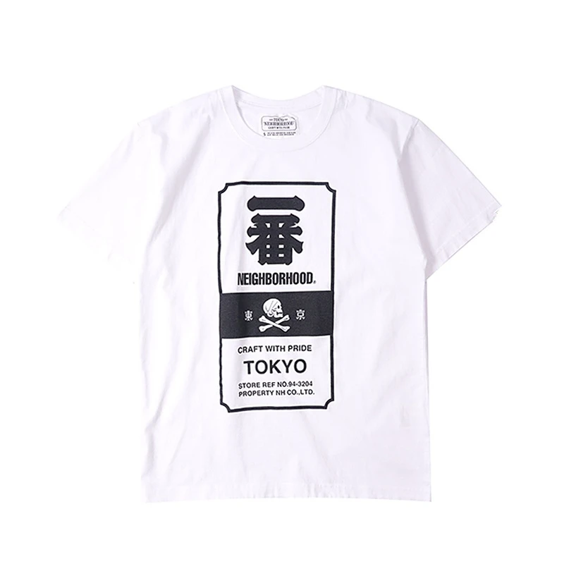 

NEIGHBORHOOD Fashion Brand Printed Unisex Couple Short Sleeve T-shirt S-4XL
