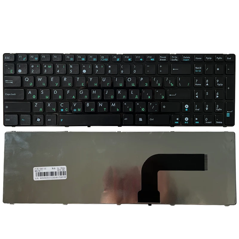 

Russian RU Laptop Keyboard for Asus K52 K52F K52DE K52D K52JB K52JC K52JE K52J K52N A72 A72D A72F A72J N50 N50V with frame