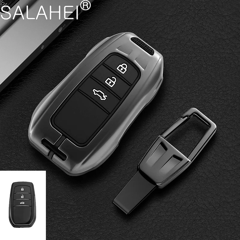 

Zinc Alloy Car Key Cover Case For Toyota Prius Camry Corolla C-HR CHR RAV4 Prado Auris Avensis Land Cruiser 200 Prado Crown Revo