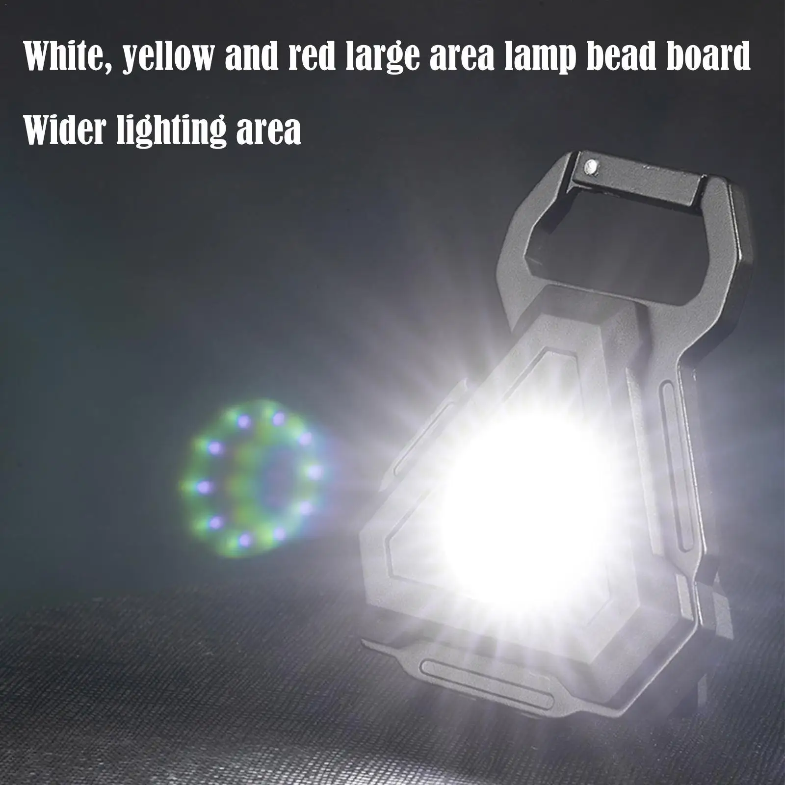 

Mini LED Keychain Flashlight Multifunction Portable Pocket Flashlight USB Rechargeable Outdoor Camping Small Light Corkscrew