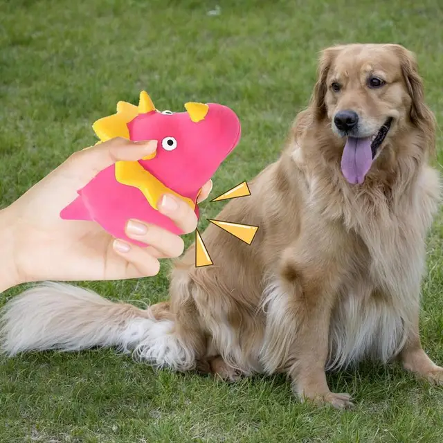 Squeaky Dinosaur Dog Toys Durable Natural Latex Squeaky Dog Toys Chewing Squeaky Toy For Puppy Small Medium Pet Dogs 5