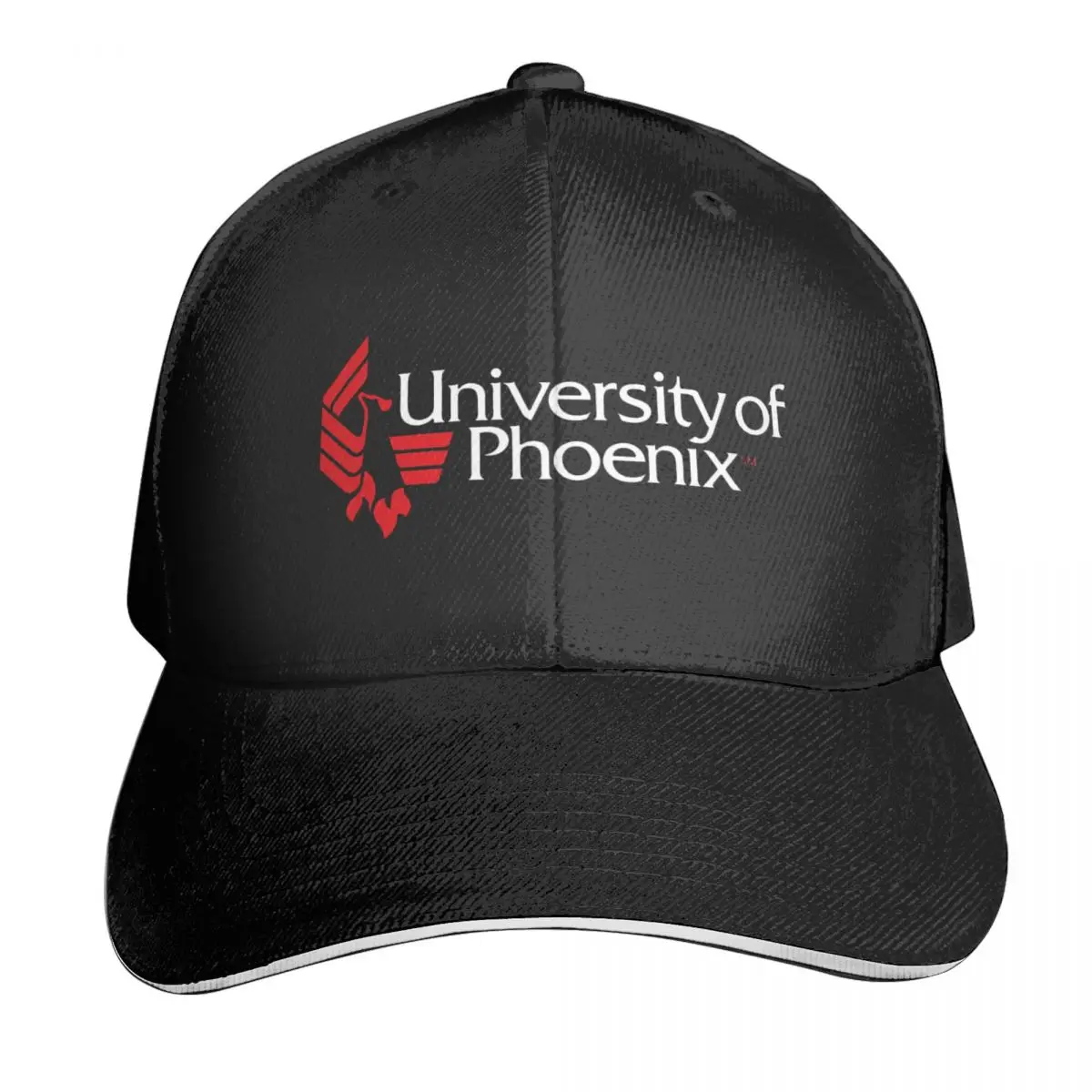 

University Of Phoenix White Casquette, Polyester Cap Retro Adult For Daily