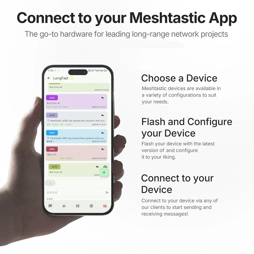 Фото Мегасалоны-распродажи: Mesh Node T096 SX1262 NRF52840 +GPS+LoRa, совместимый с MeshCore LoRaWAN, 863-928 МГц №2