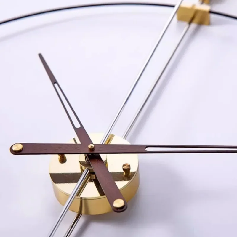 Однотонные настенные часы с рамкой из сплава гостиной современные роскошные