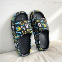 new mens slippers soft comfortable shoes for home hower indoor light sandals unisex couple style slippers non slip beach shoes
