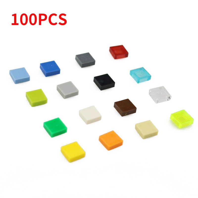 

1x1 Building Blocks Flat Non-porous Light Plate Glossy Compatible with 3070 Small Particles MOC Part DIY Toys Accessories Part