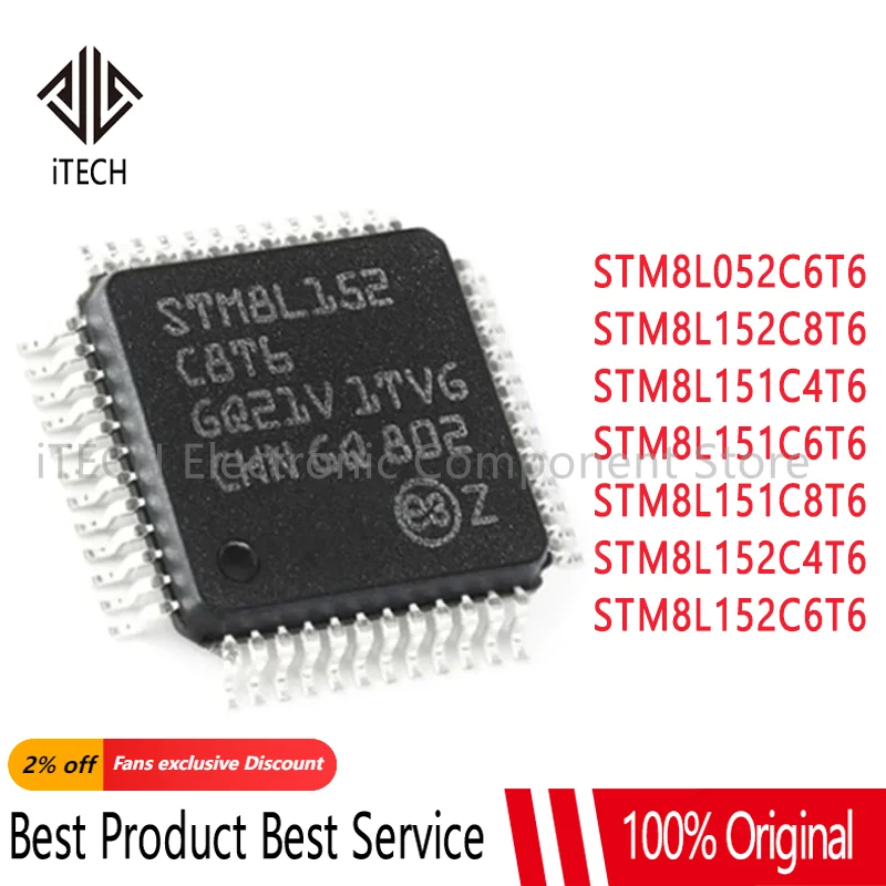 STM8L052C6T6 STM8L151C4T6 STM8L151C6T6 STM8L151C8T6 STM8L152C4T6 STM8L152C6T6 STM8L152C8T6 STM8L152C8T6 STM8L052 STM8L152 STM8L STM IC MCU