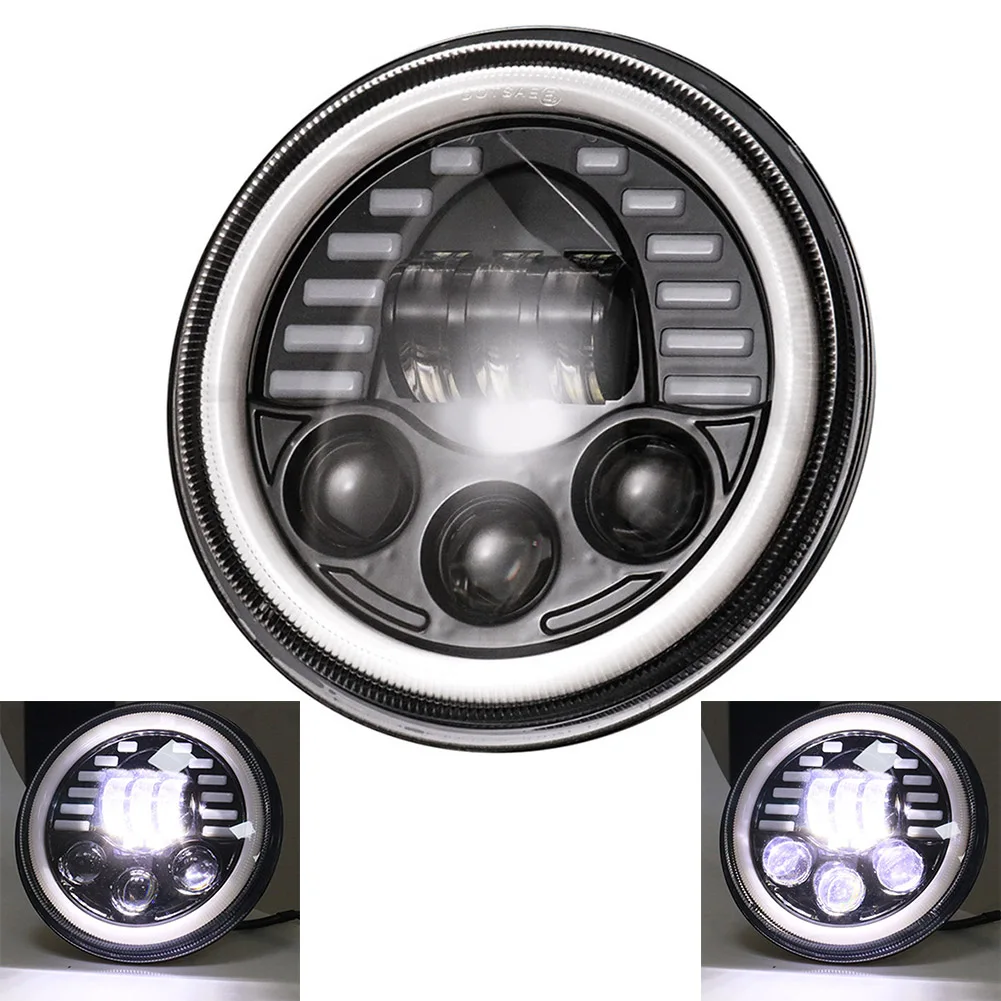 Универсальная 7-дюймовая светодиодная фара дальнего ближнего света с указателем